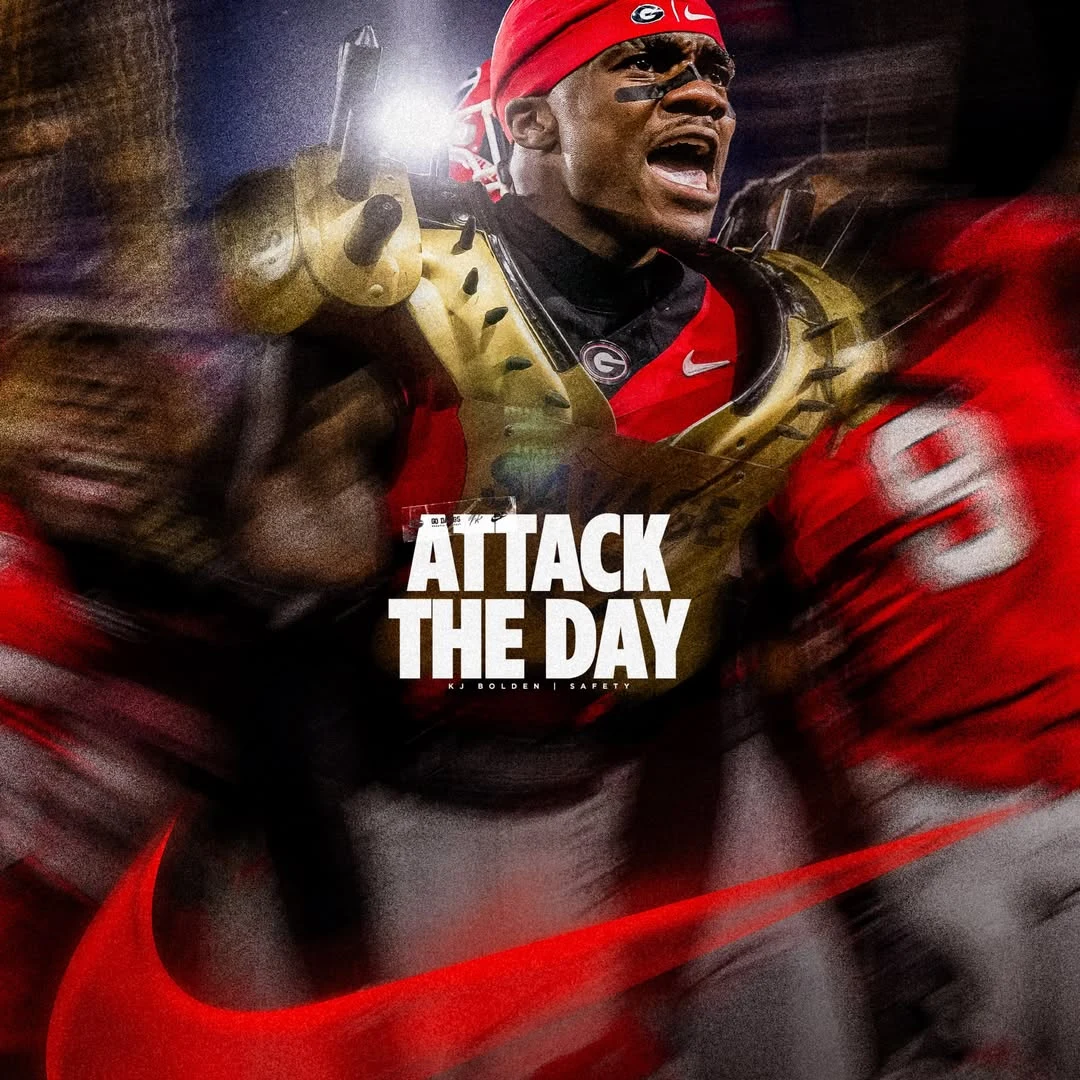 KJ Bolden in a Nike Attack the Day graphic
